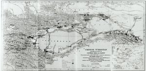 Map of Chinese Turkestan, from 